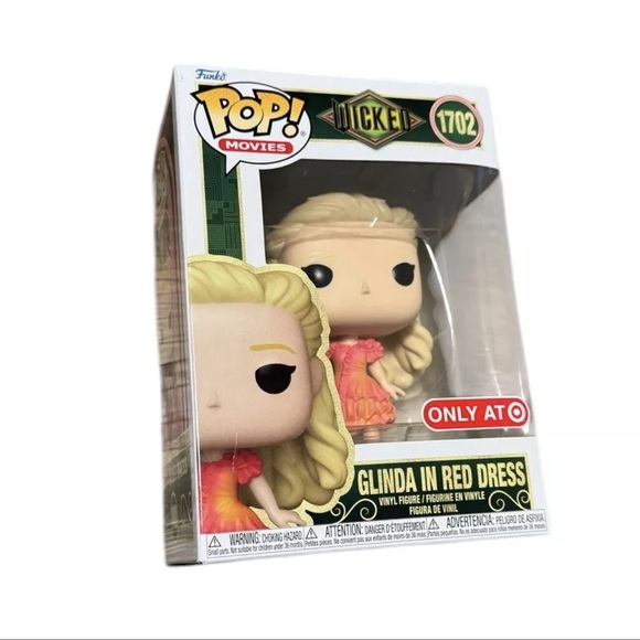 Funko Pop Wicked - Glinda in Red Dress vinyl figure - #1702 Snagged Top of box - Picture 1 of 5